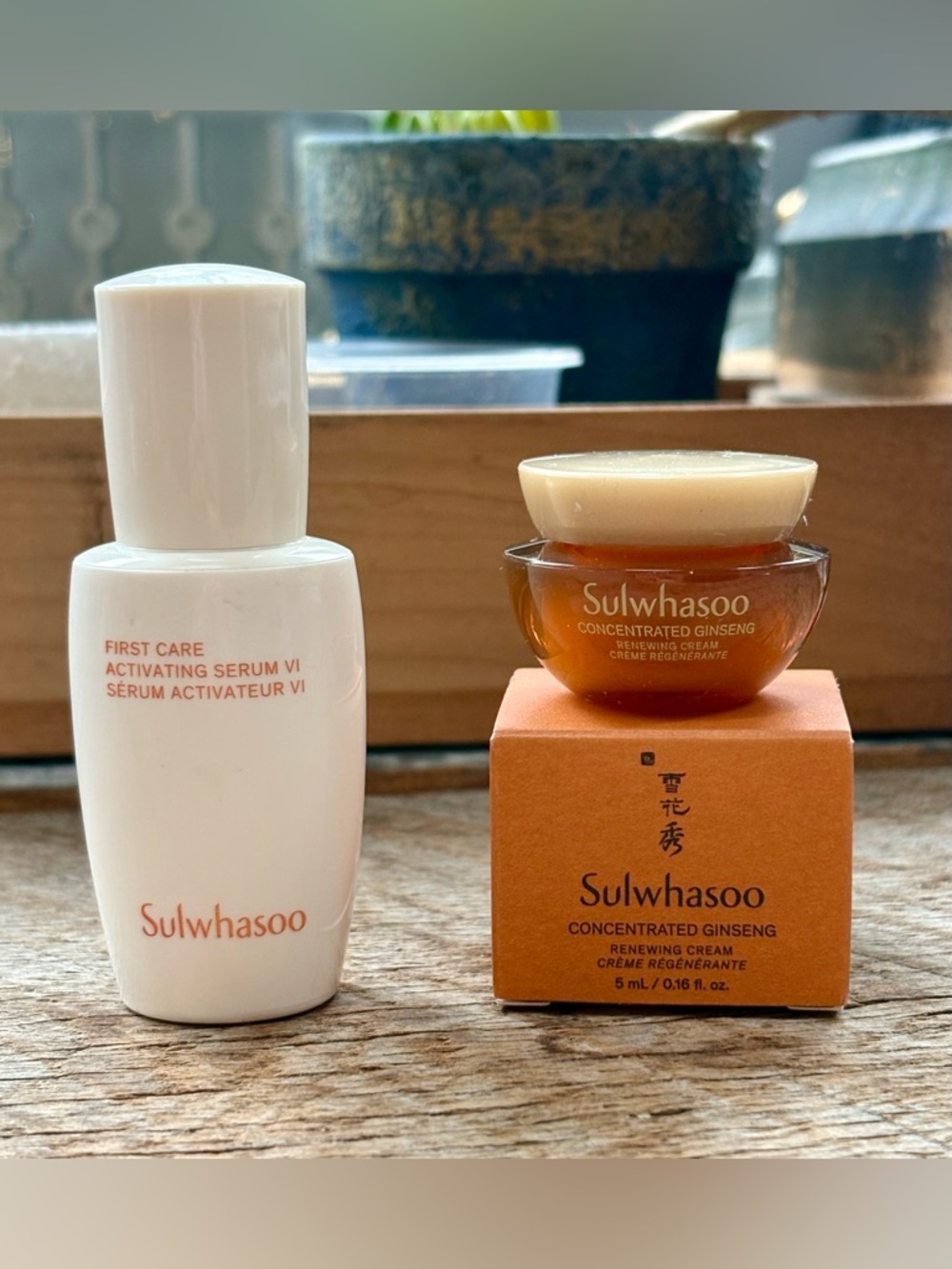 Sulwhasoo Lux Korean, First Care Activating Serum & Concentrated Ginseng Cream